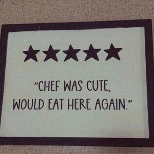 Kitchen sign